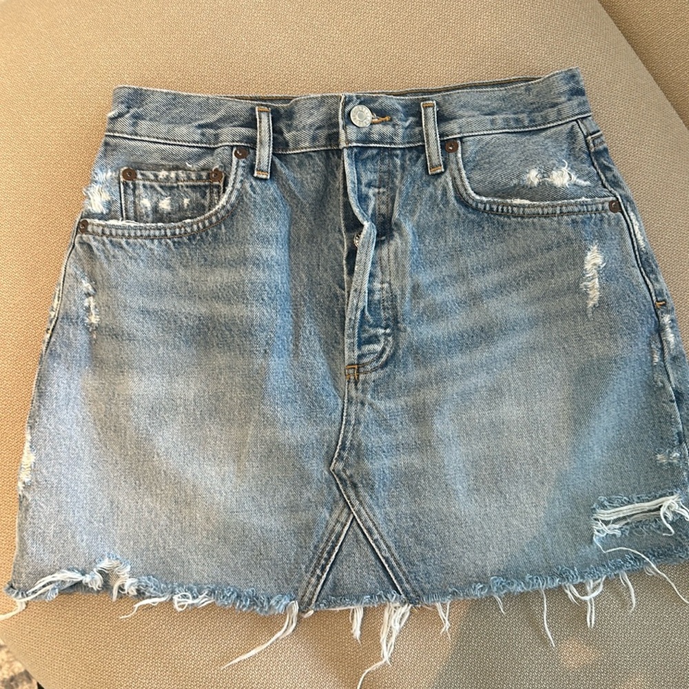 Agolde Quinn Mini Skirt